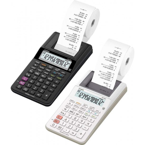 Casio Mini Printing Calculator (208.5 x 102 x 42mm) HR8RC 12 Digits